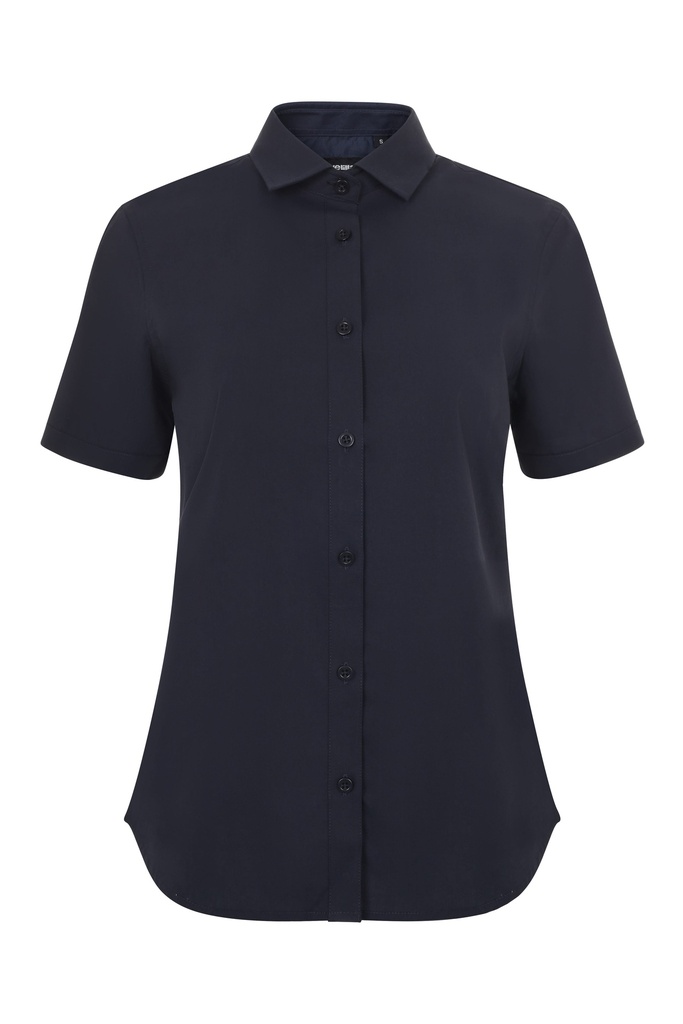 CAMISA 405018S · MC · MUJER · POPELIN · ELASTICO/STRETCH · CUELLO ITALIANO