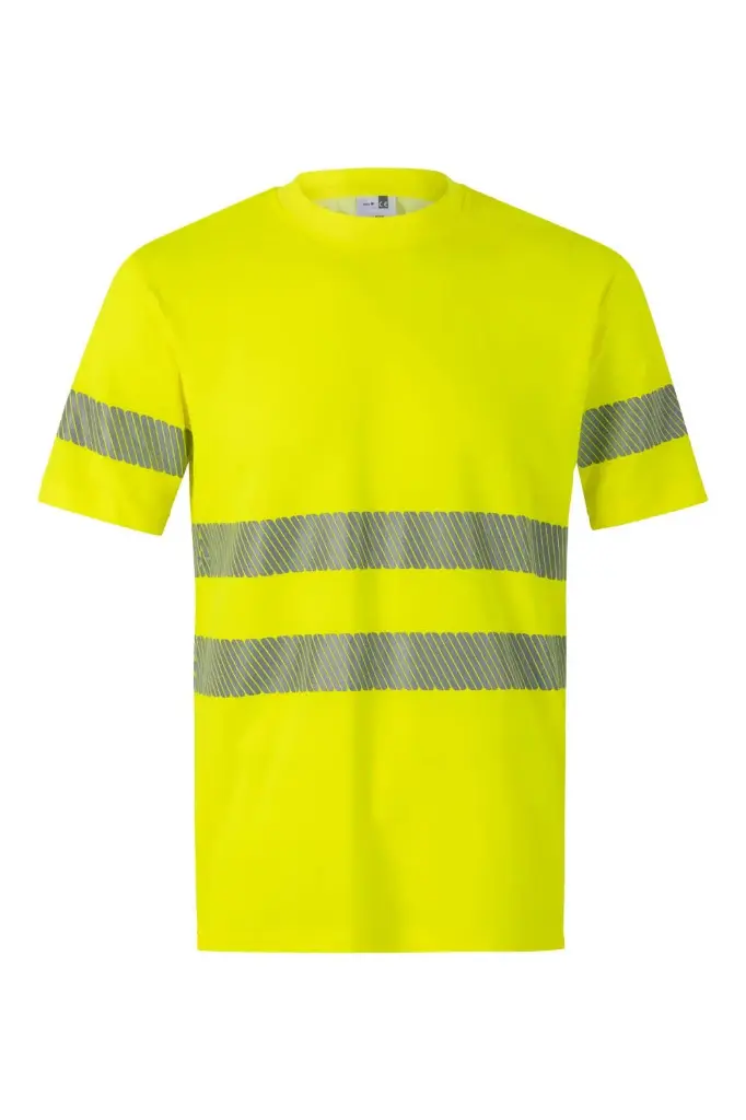 CAMISETA 305642 HI VIS Cotton RS · MC · UNICOLOR · ALGODON · ECO · BANDAS SEGMENTADAS · PROTEC. SOLAR >30ºC · AV · CE II CAT · [150g]