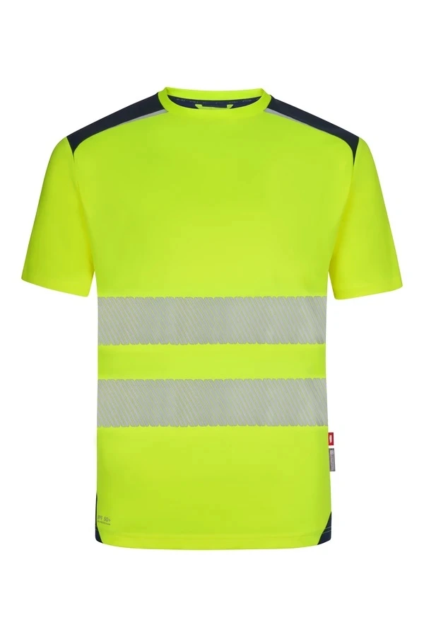 CAMISETA GRS 305630 V.Dynamix Hi Vis · MC · BANDAS SEGMENTADAS · ECO · PROTEC. SOLAR >50ºC · 50 LAVADOS · AV · CE II CAT [160g]