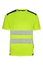 CAMISETA GRS 305630 V.Dynamix Hi Vis · MC · BANDAS SEGMENTADAS · ECO · PROTEC. SOLAR >50ºC · 50 LAVADOS · AV · CE II CAT [160g]