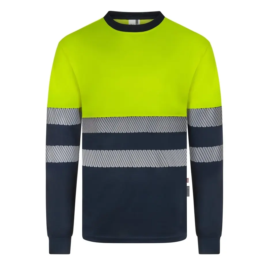 CAMISETA GRS 305635 · ML · BICOLOR · BANDAS SEGMENTADAS · ECO · PROTECCION SOLAR >50ºC · AV · CE II CAT · [140g]
