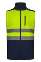CHALECO SOFTSHELL 305906 Outerwear · BICOLOR · ELASTICO/STRETCH · HIDROFUGADO · 3 CAPAS · AV · CE II CAT