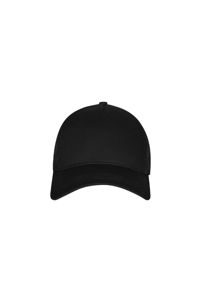 GORRA TRUCKER CM260 HAMILTON · 5 PANELES · AJUSTE PLASTICO · SARGA/REJILLA