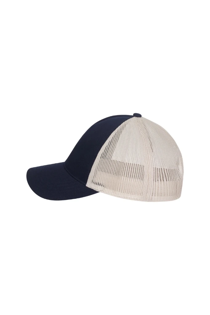 GORRA TRUCKER CM260B HAMILTON BICOLOR · 5 PANELES · AJUSTE PLASTICO · SARGA/REJILLA
