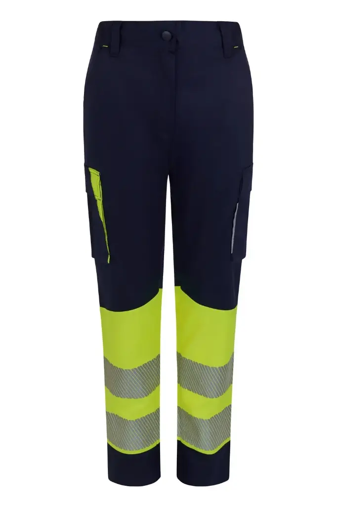 PANTALON GRS 303032SW · MUJER · BICOLOR · CARGO · ELASTICO/STRETCH · ECO · BANDAS SEGMENTADAS · PROTEC. SOLAR >50ºC · AV · CE II CAT