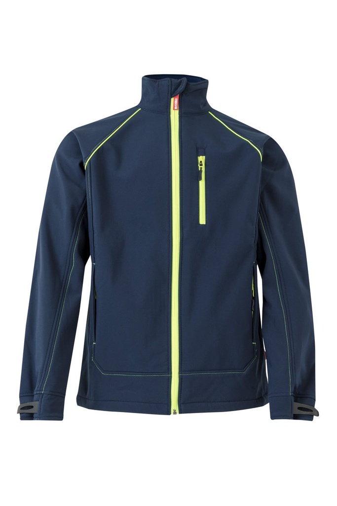 SOFTSHELL 206001 FluorMatch · BICOLOR · ELASTICO/STRETCH · HIDROFUGADO · CORTAVEINTOS · 3 CAPAS