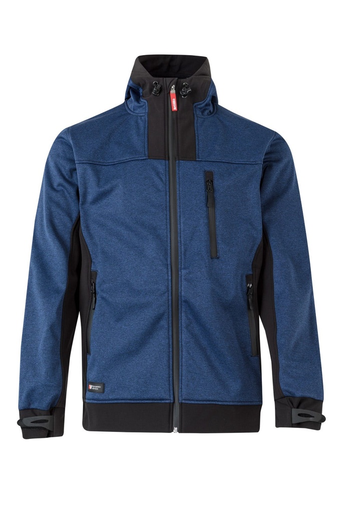 SOFTSHELL 206007 Outerwear · BICOLOR · ELASTICO/STRETCH · HIDROFUGADO · CORTAVIENTOS · CAPUCHA · 3 CAPAS