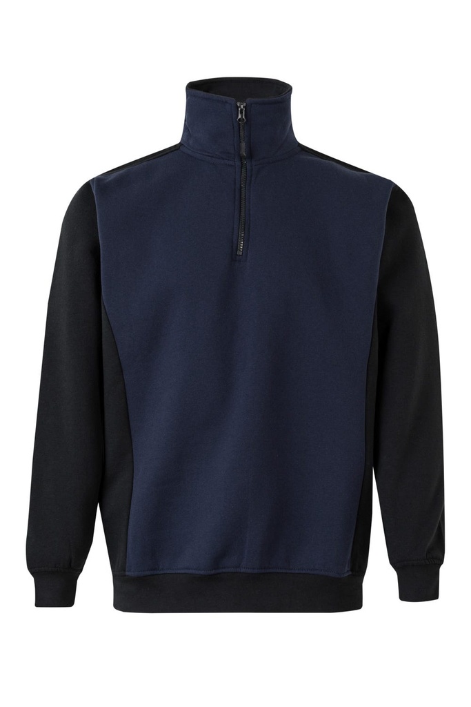 SUDADERA 105703 SolidMatch · BICOLOR · MEDIA CREMALLERA · [260g]