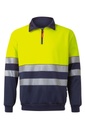SUDADERA 305703 RS · BICOLOR · MEDIA CREMALLERA · BANDAS SEGMENTADAS · AV · CE II CAT · [300g]