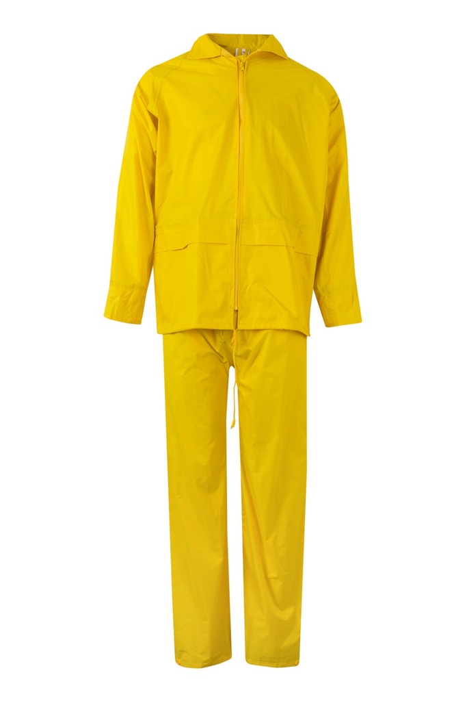 TRAJE LLUVIA 195  Outerwear · DOS PIEZAS · CAPUCHA OCULTA · PVC · IMPERMEABLE [0/4]