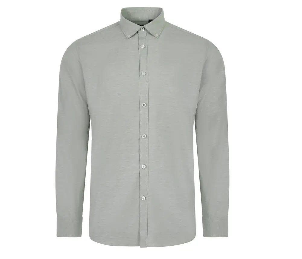 CAMISA 405004S · ML · OXFORD ·  ELASTICO/STRETCH · CUELLO AMERICANO