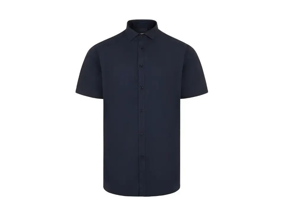 CAMISA 405008 · MC · POPELIN · CUELLO ITALIANO REFORZADO BALLENAS