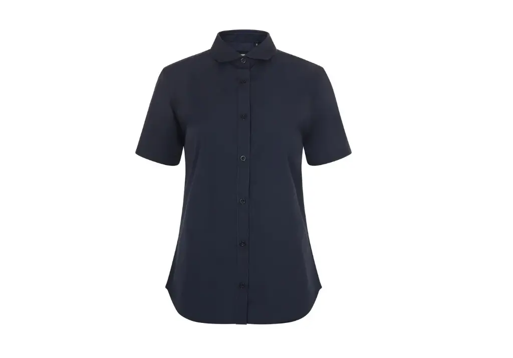 CAMISA 405010 · MC · MUJER · POPELIN · CUELLO ITALIANO