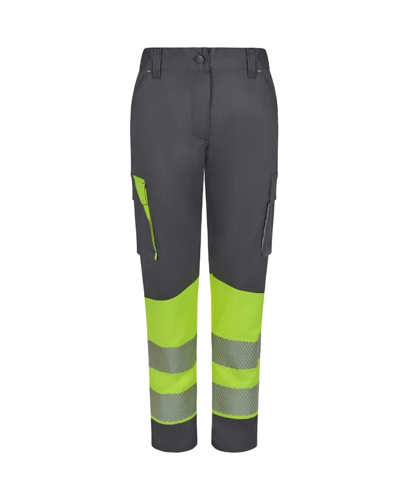 PANTALON GRS 303032SW · MUJER · BICOLOR · CARGO · ELASTICO/STRETCH · ECO · BANDAS SEGMENTADAS · PROTEC. SOLAR >50ºC · AV · CE II CAT