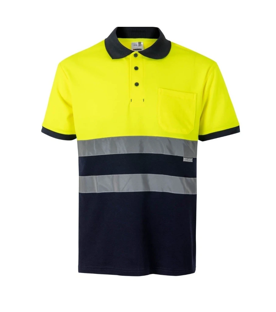POLO 305513 HI VIS Cotton · BICOLOR · MC · BOLSILLO · ALGODON · AV · CE II CAT · [150g]
