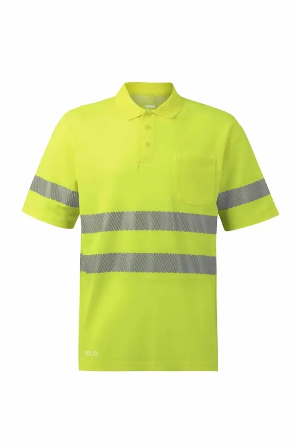 POLO 305542 HI VIS Cotton RS · ALGODON · MC · AV · BANDAS SEGMENTADAS · PROTEC. SOLAR >30ºC · CE II CAT · [150g]