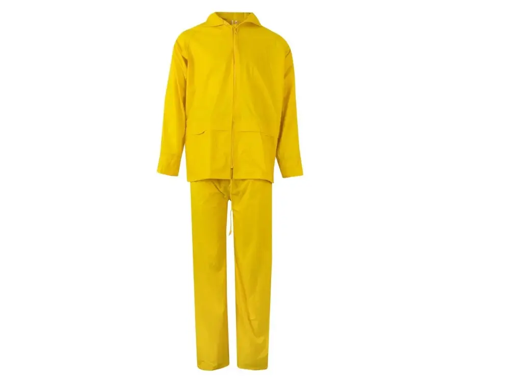 TRAJE LLUVIA 195  Outerwear · DOS PIEZAS · CAPUCHA OCULTA · PVC · IMPERMEABLE [0/4]